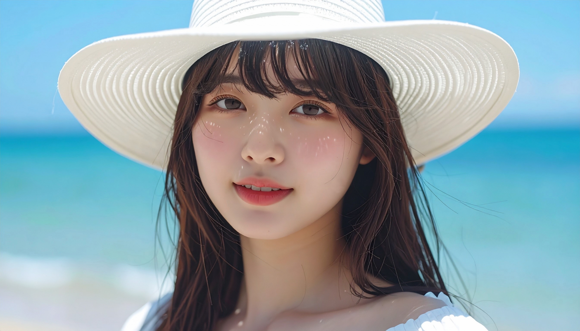 帽子を被った女性